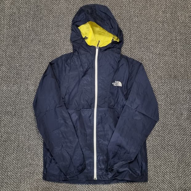 THE NORTH FACE — 네이비×옐로우 배색 윈드자켓