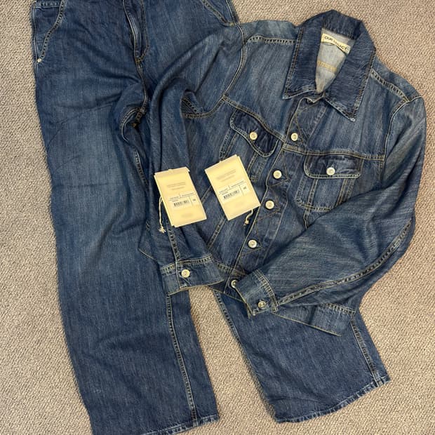 아워레가시 데님 셋업 재킷 48 팬츠 46
