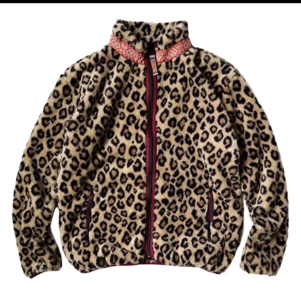 캐피탈 레오파드 패턴 플리스 자켓 4사이즈
