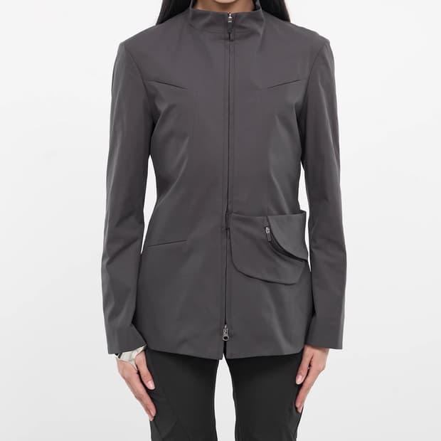 hyein seo WAIST BAG JACKET 다크그레이