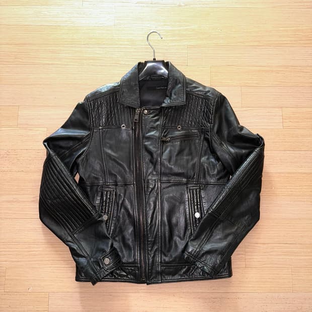 켈빈클라인 진 겉감 100% 양가죽 자켓