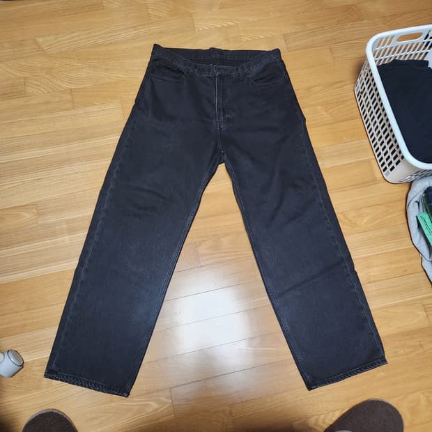 유니클로 와이드 스트레이트 진