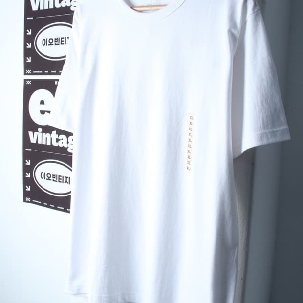 (XL-2XL) 무지 반팔 티셔츠 새상품 빅사이즈 화이트-H34629