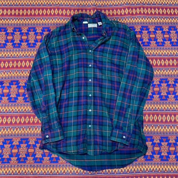 [빅사이즈] 엘엘빈 체크 셔츠