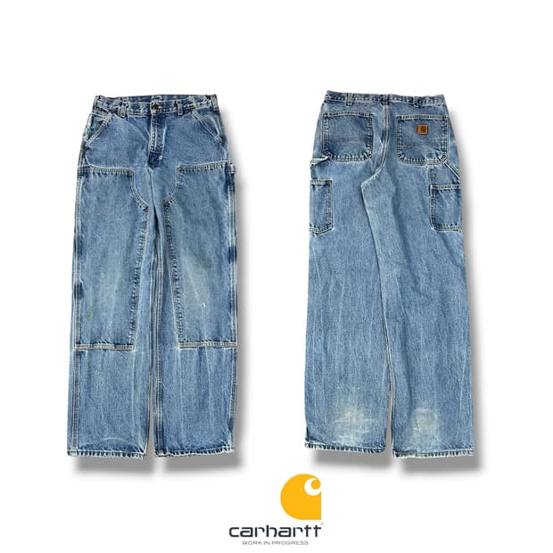  칼하트 더블니 데님팬츠 y13318