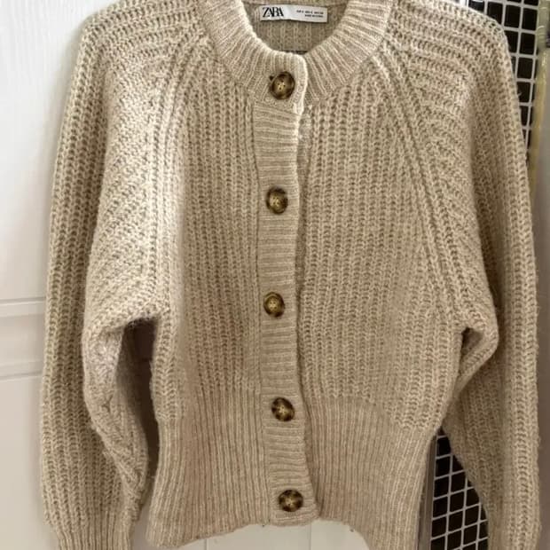 자라 울 알파카 블렌드 니트 가디건