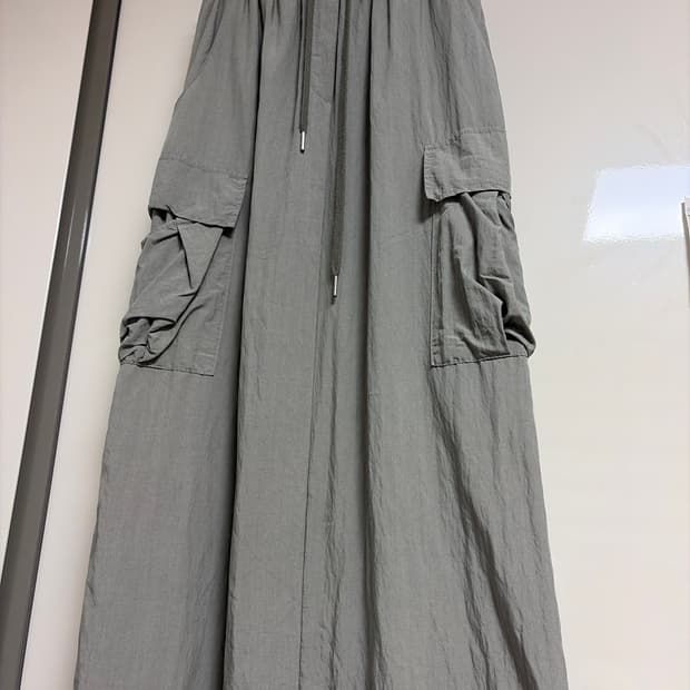 카고 맥시 스커트 그린