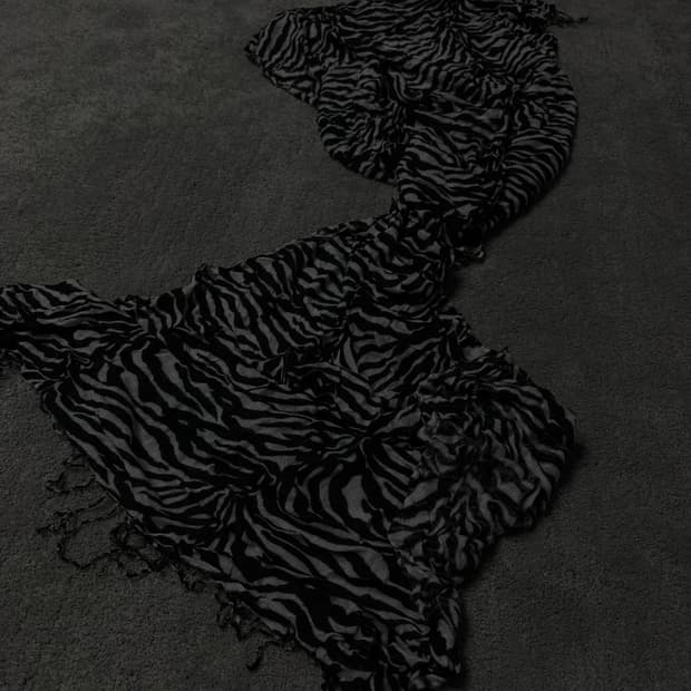 Vintage vkei punk mood leopard scarf