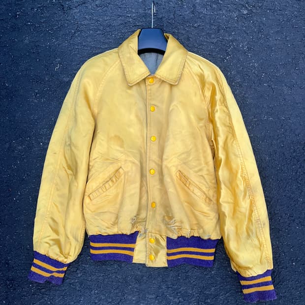 1980s 오리지널 세틴 실키 재킷 (105)