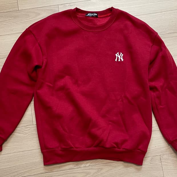 MLB 뉴욕 양키스 스누피 맨투맨 레드 Free Size