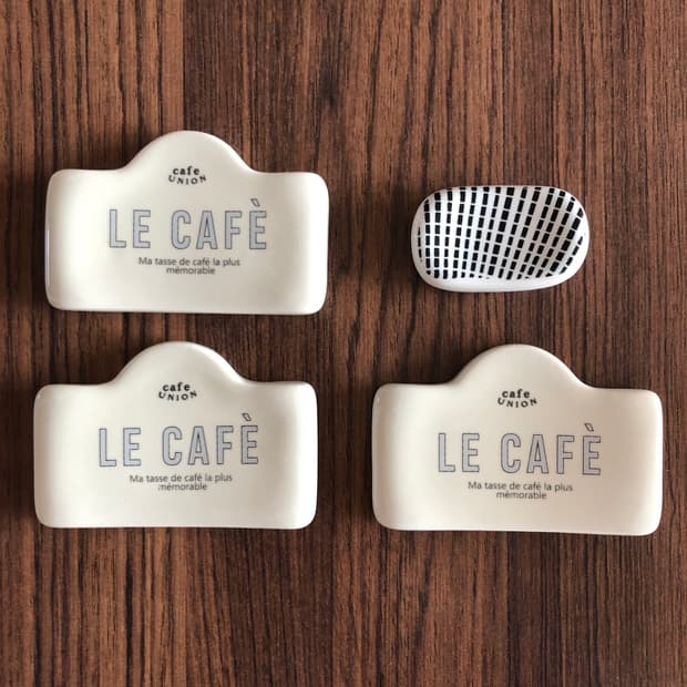 수저 받침대 4개 미사용 새상품 생활 주방 부엌 용품 티타임 홈카페 식기