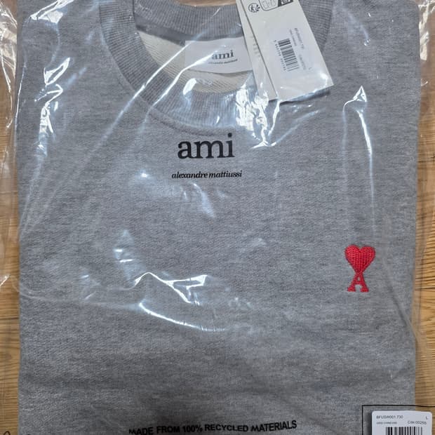 아미 맨투맨 그레이 L