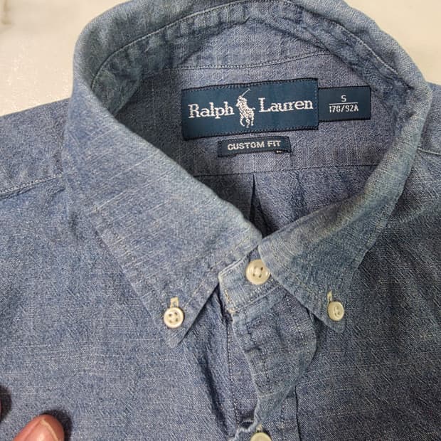 Polo Ralph Lauren Custom Fit Shirt Blue 