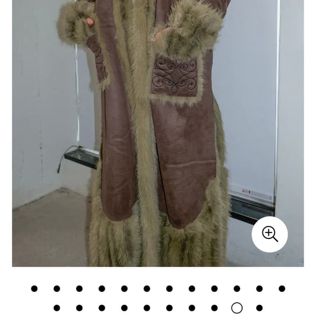 Sculptor Reversible Faux Mouton fur Coat