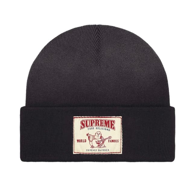 슈프림 x 트루릴리전 비니 블랙 - 25FW