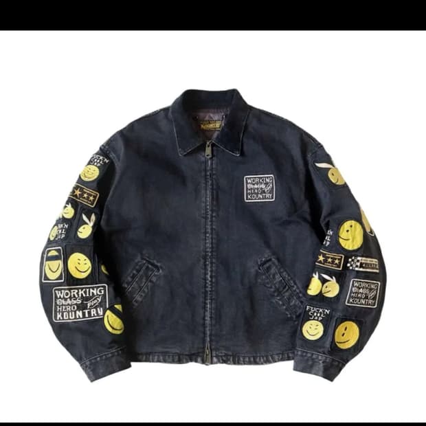 캐피탈 스마일 드리즐러 데님 자켓
