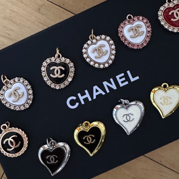 빈티지 샤넬 조이 하트 팬던트
