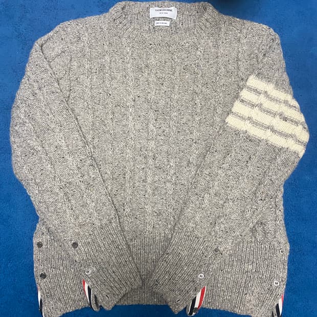 정품 25fw 톰브라운 케이블 니트