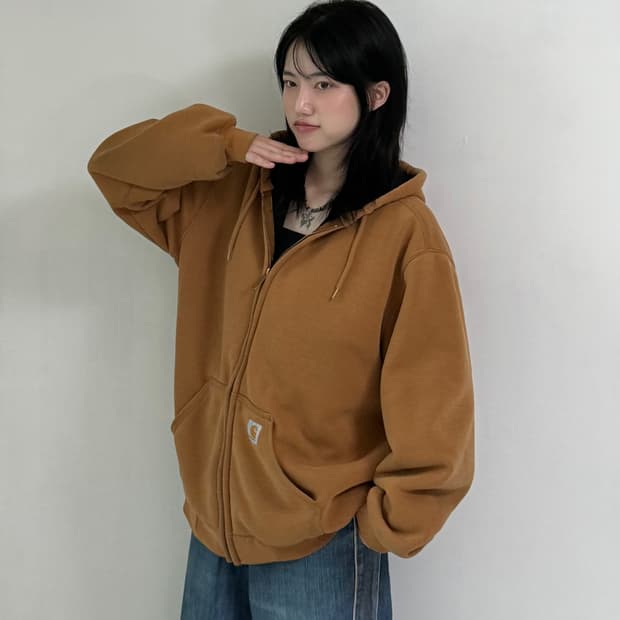 칼하트 된장 후드집업