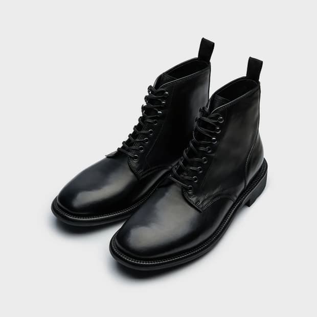 (새상품) 포스트맨 레인저 원 블랙 가죽 부츠 265mm