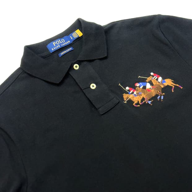 Polo 폴로 랄프로렌 블랙컬러 트리플 빅포니 폴로 반소매티셔츠