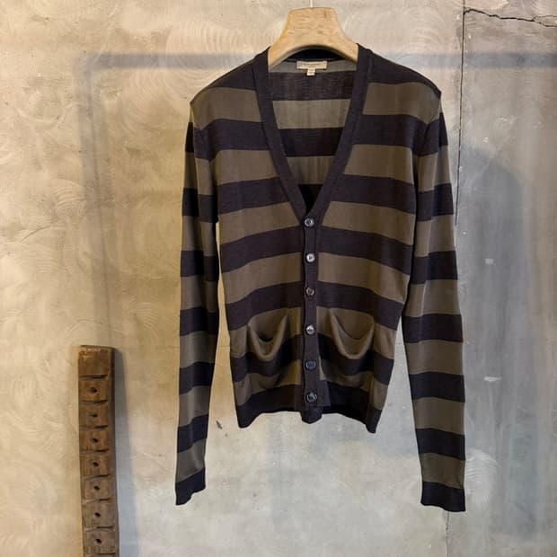 버버리 스트라이프 가디건 55