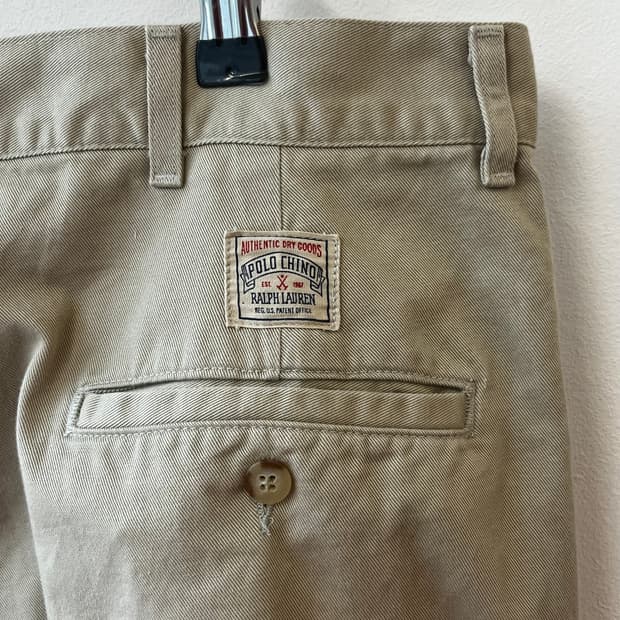 80~90’s Polo “dry goods” chino pants USA