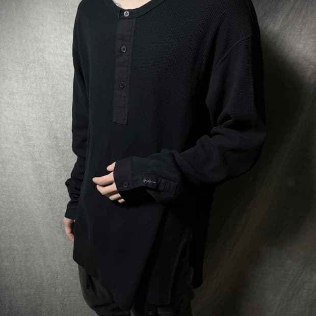 Yohji Yamamoto Pour Homme Henley Neck