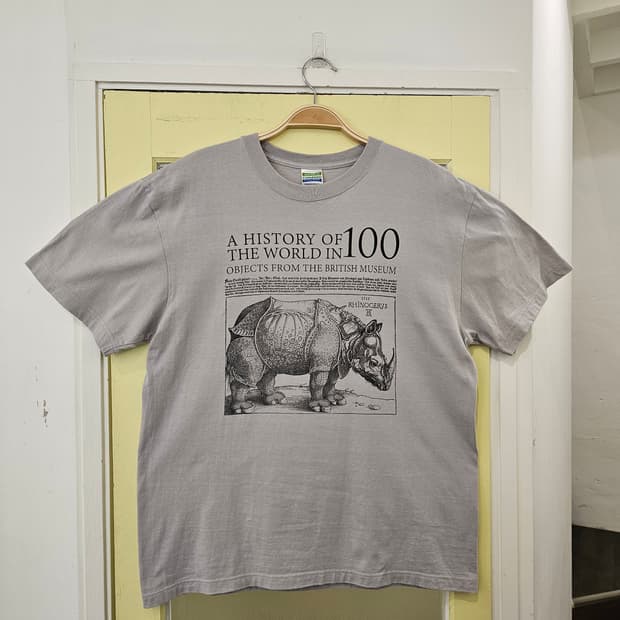 United Athle 뒤러의 코뿔소 아트프린팅 반팔