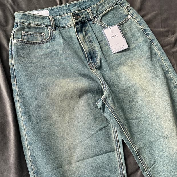 OURDAYZ 리버티 와이드 데님 L 러스티 블루 택포함 새상품