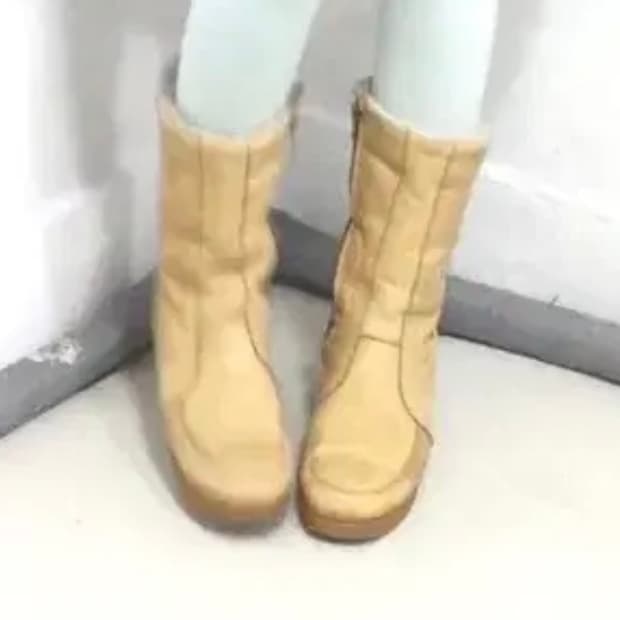 빈티지 베이지 부츠 240