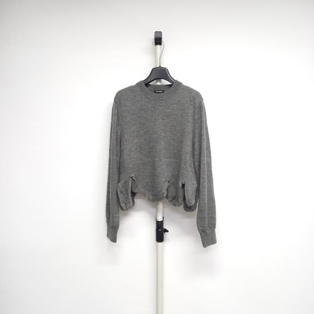 새 부리 BOURIE 춘추동 울 숏 니트 풀오버 55 44