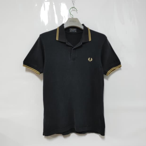 FRED PERRY 프레드페리 골드라인배색 반팔카라티