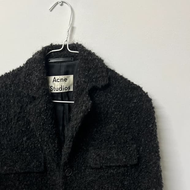 아크네스튜디오 블랙 부클 코트