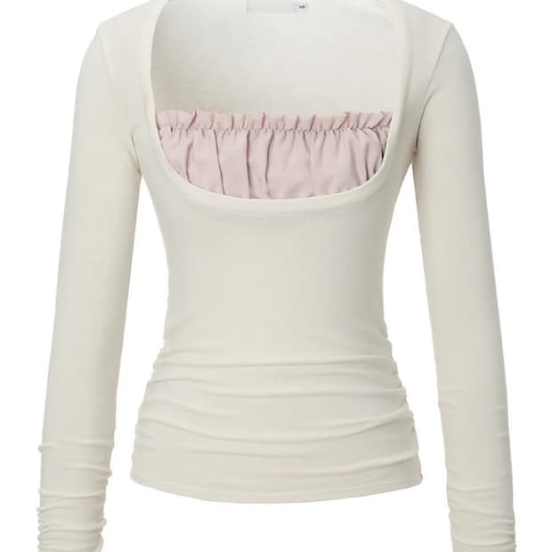 쓰리타임즈 sharon layered tee 샤론 레이어드 티