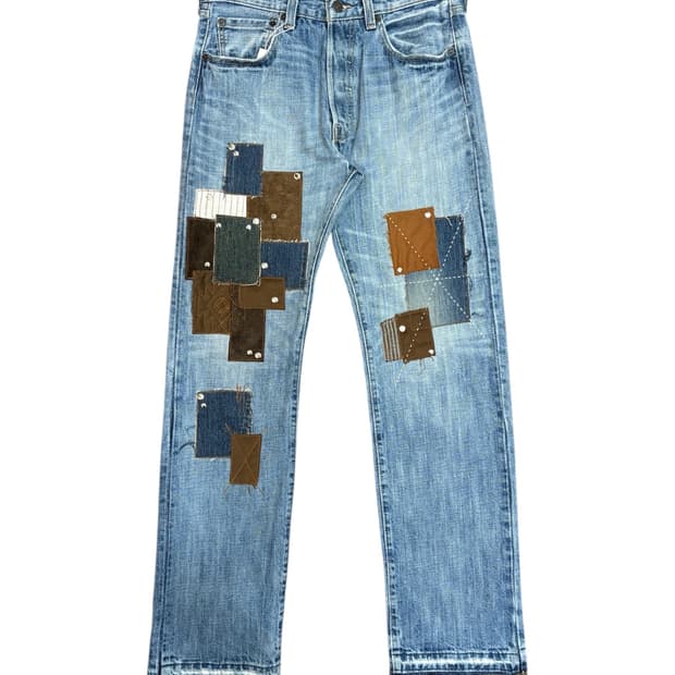 00's levi's repair jeans