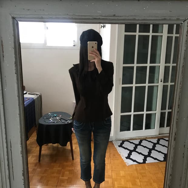 vintage denim capri pants