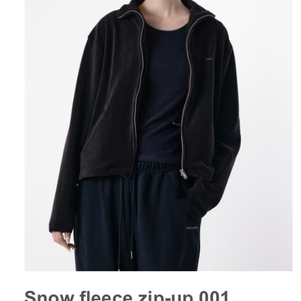 (새상품) wsc archive Snow fleece zip-up 001