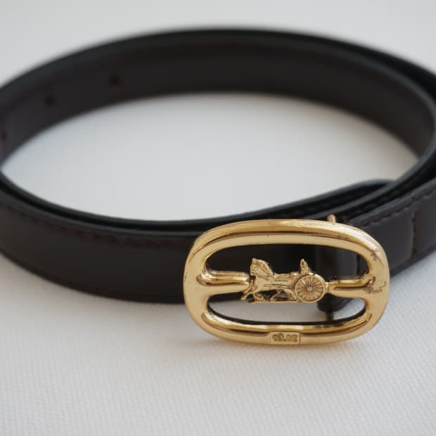 셀린느 마차 버클 여성 벨트