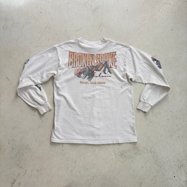 00s 브로큰 스포크 살롱 바이크 바 빈티지 롱슬리브 L