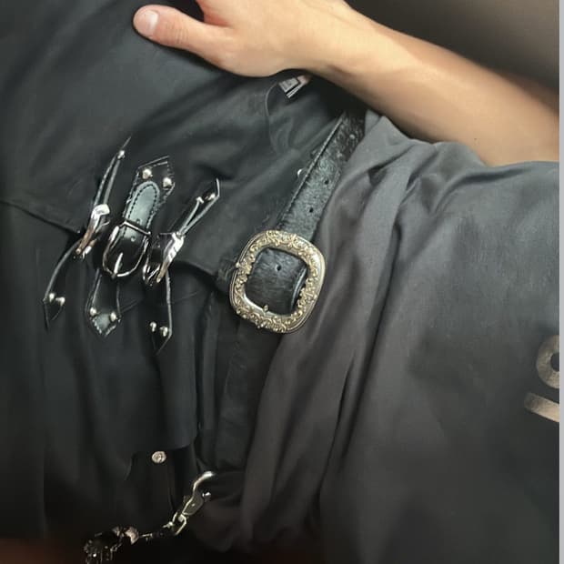 mosaic society buckle pants s