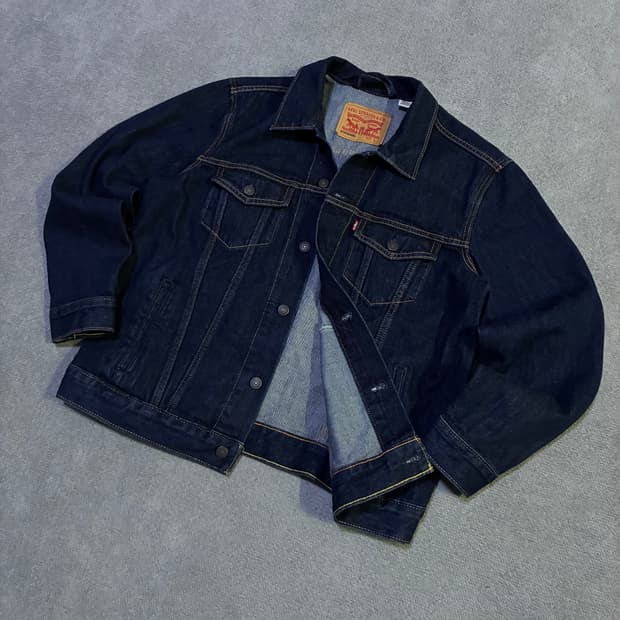 리바이스 스탠다드 데님 진청 자켓 100 L