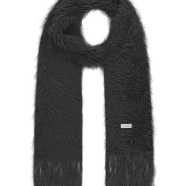 오호스(OJOS) Hairy Muffler / Charcoal