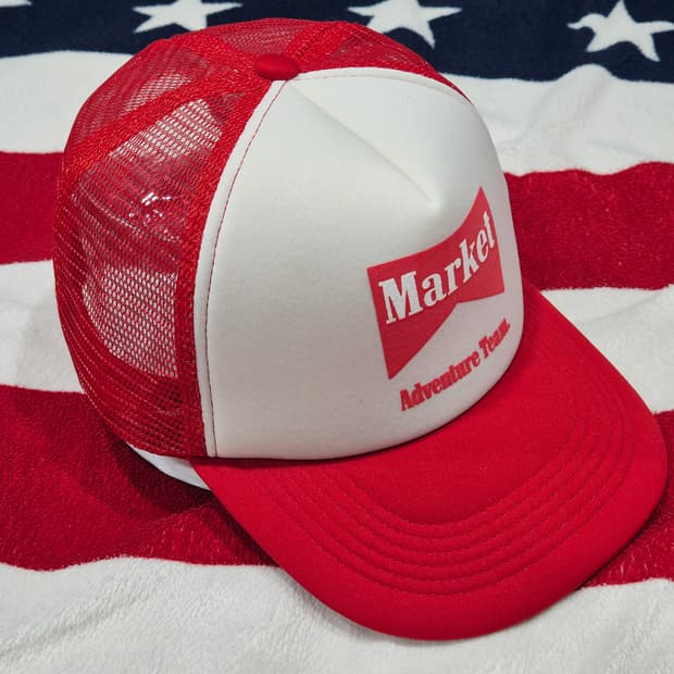 MARKET U 마켓 어드벤처팀 매쉬캡 트러커햇 모자