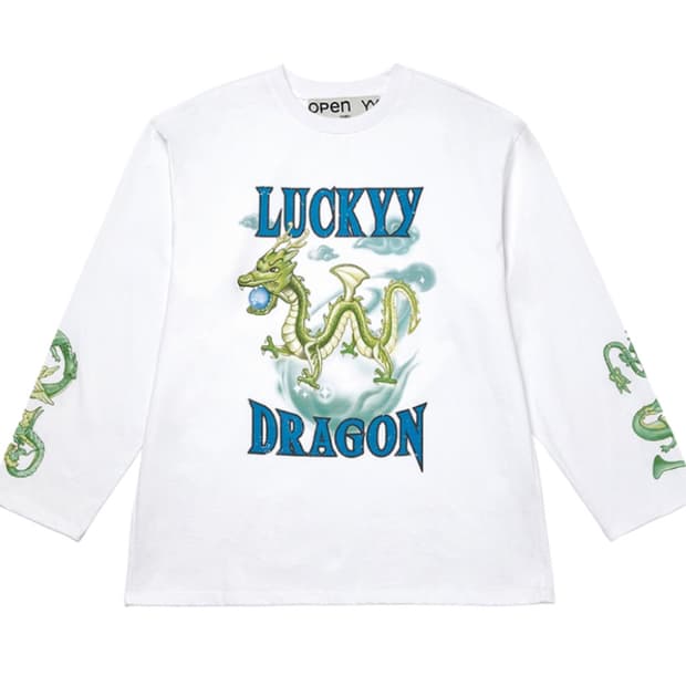 오픈yy 럭키 청룡 롱슬리브 화이트