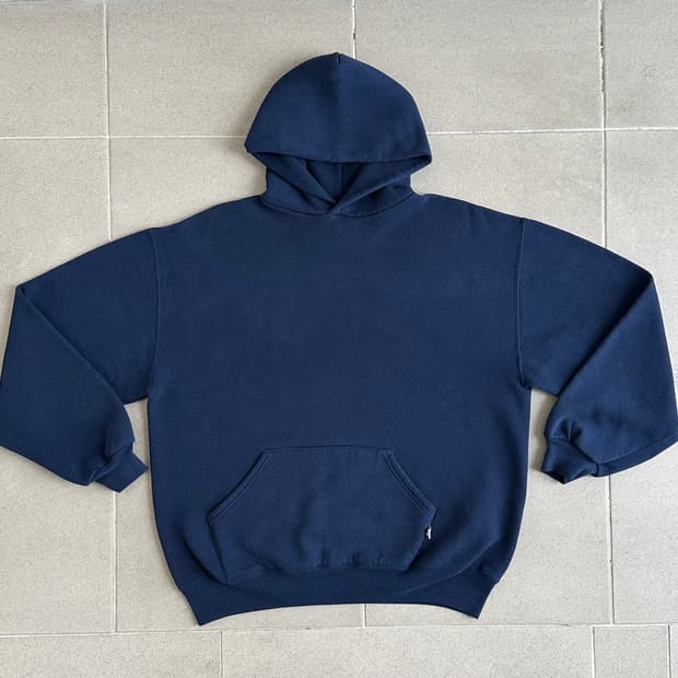 90s 빈티지 러셀 후드 네이비 XL USA