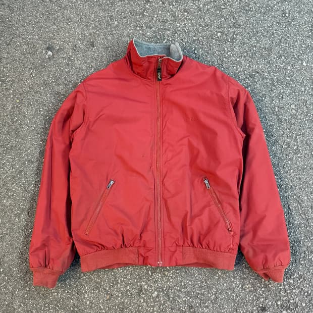 LLBean 안감 플리스 집업 다홍