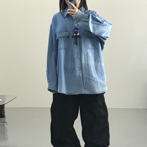 빈티지 컴버스 데님 셔츠