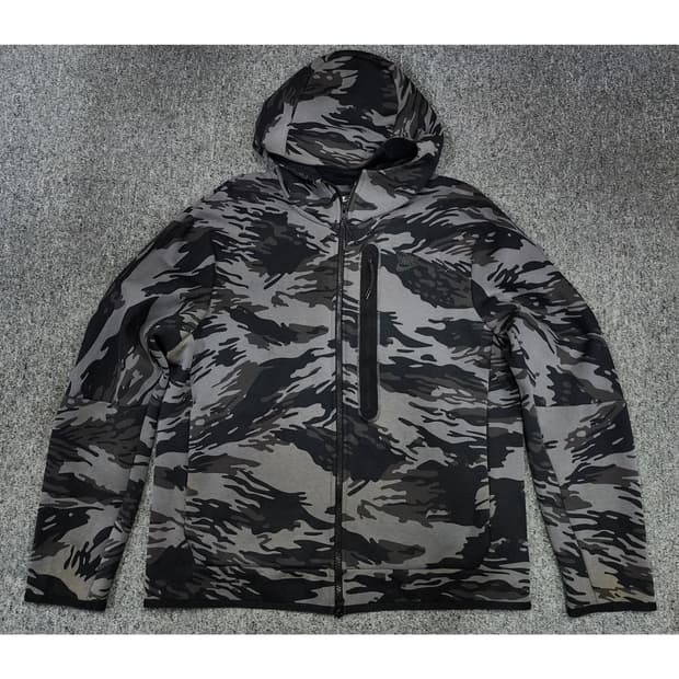 나이키 테크 플리스 카모 후드 집업 XL