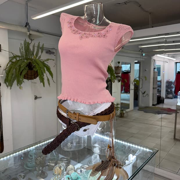 crochet knit top